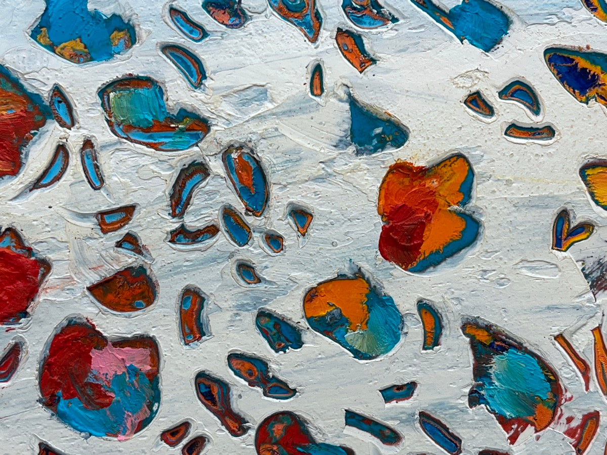 Happy Monday <br>9x51x2.5 cm<br>3.5”x20”x1”