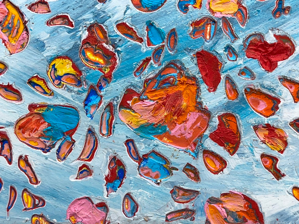 Happy Monday <br>9x51x2.5 cm<br>3.5”x20”x1”