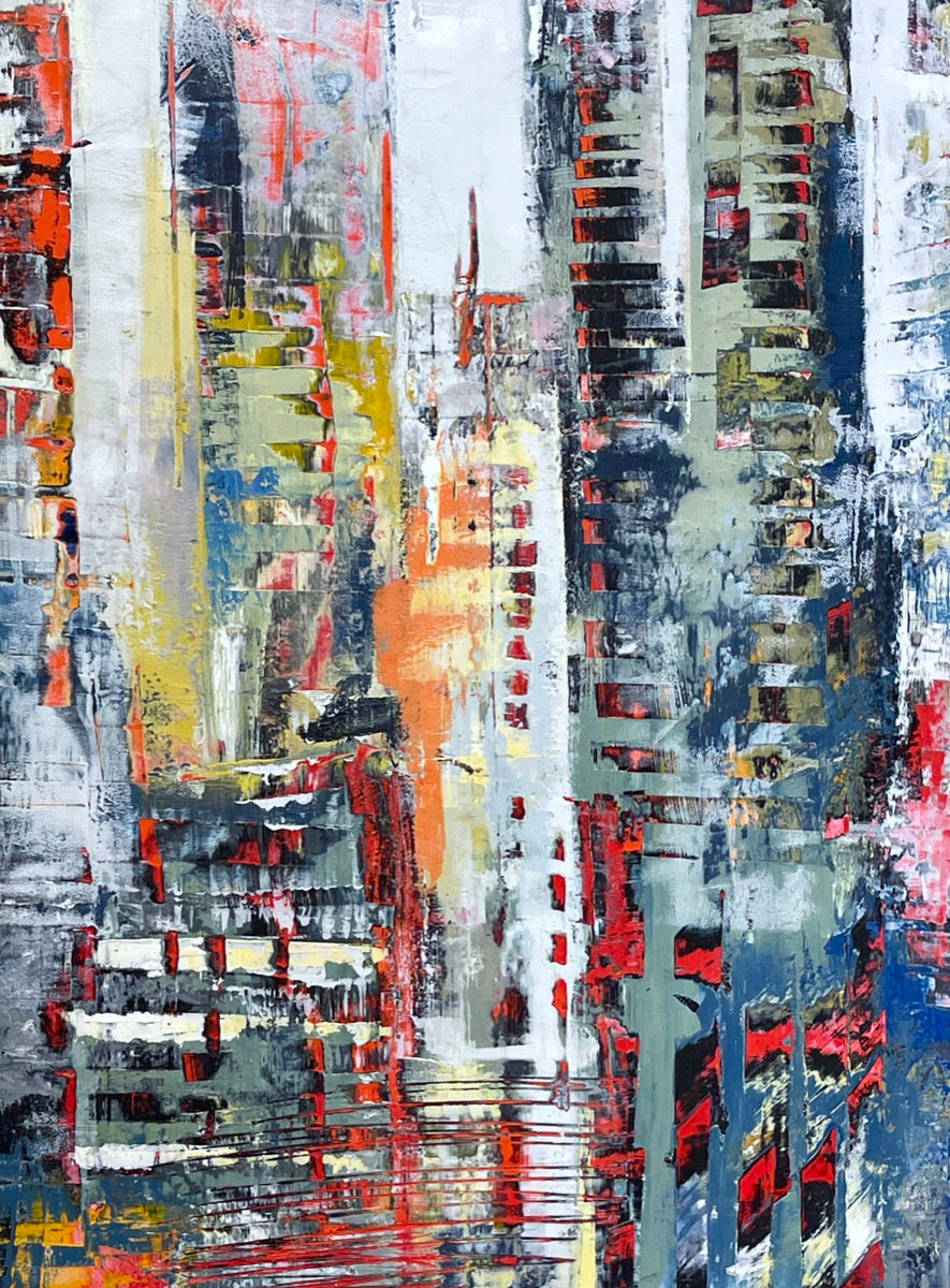 Megalopolis <br>76x152x3.8 cm<br>30x60”x1.5’’