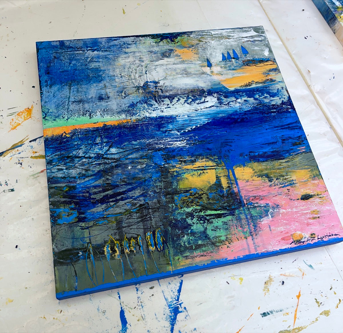 Ocean Breeze <br>40x40x3 cm<br>15.7”x15.7”x1.2”