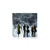 Payne’s Night Falling <br>12x12 cm, 25x25 cm with mat<br>4.7”x4.7”, 9.8`’x9.8” with mat