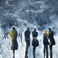 Payne’s Night Falling <br>12x12 cm, 25x25 cm with mat<br>4.7”x4.7”, 9.8`’x9.8” with mat