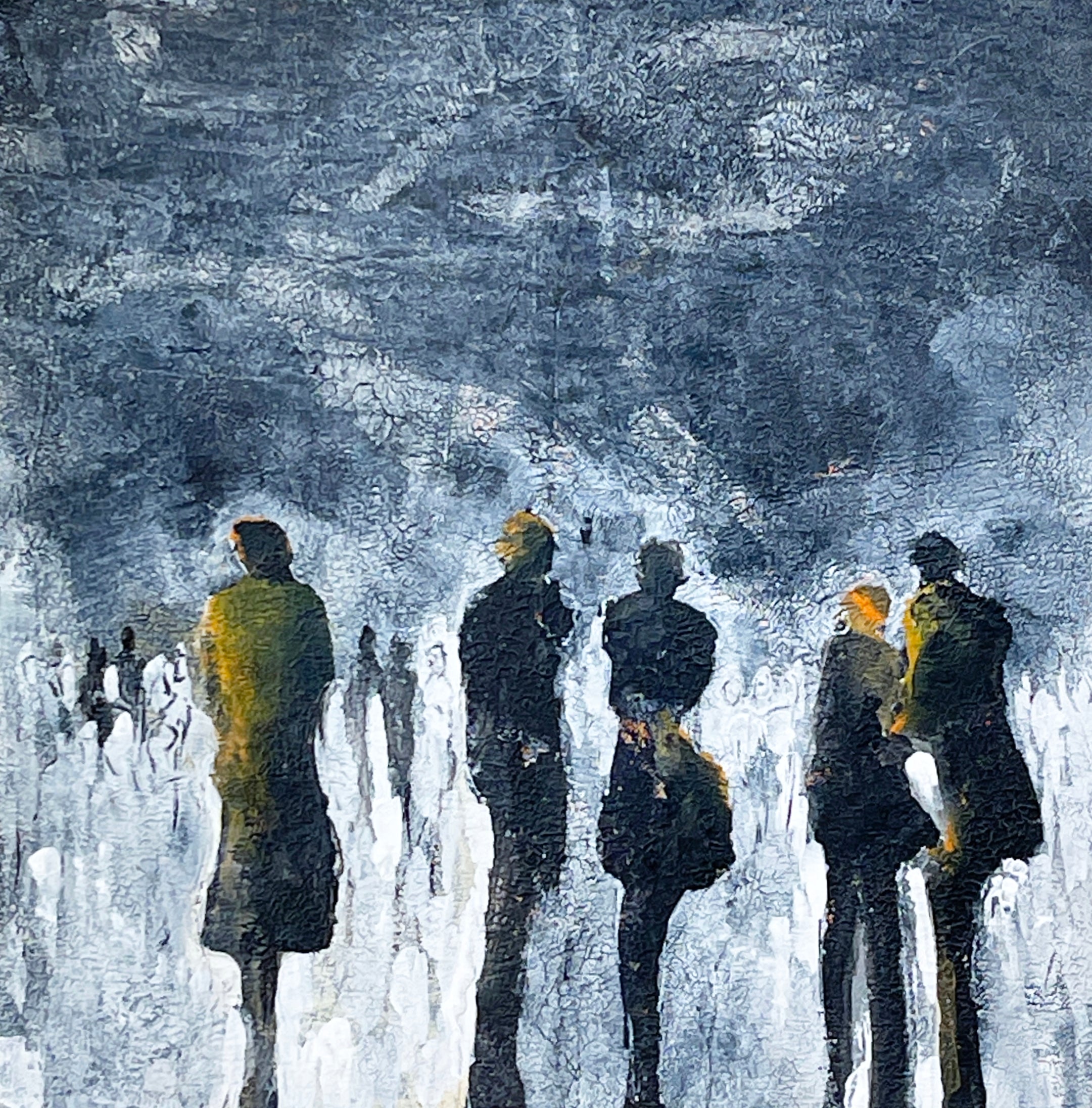 Payne’s Night Falling <br>12x12 cm, 25x25 cm with mat<br>4.7”x4.7”, 9.8`’x9.8” with mat