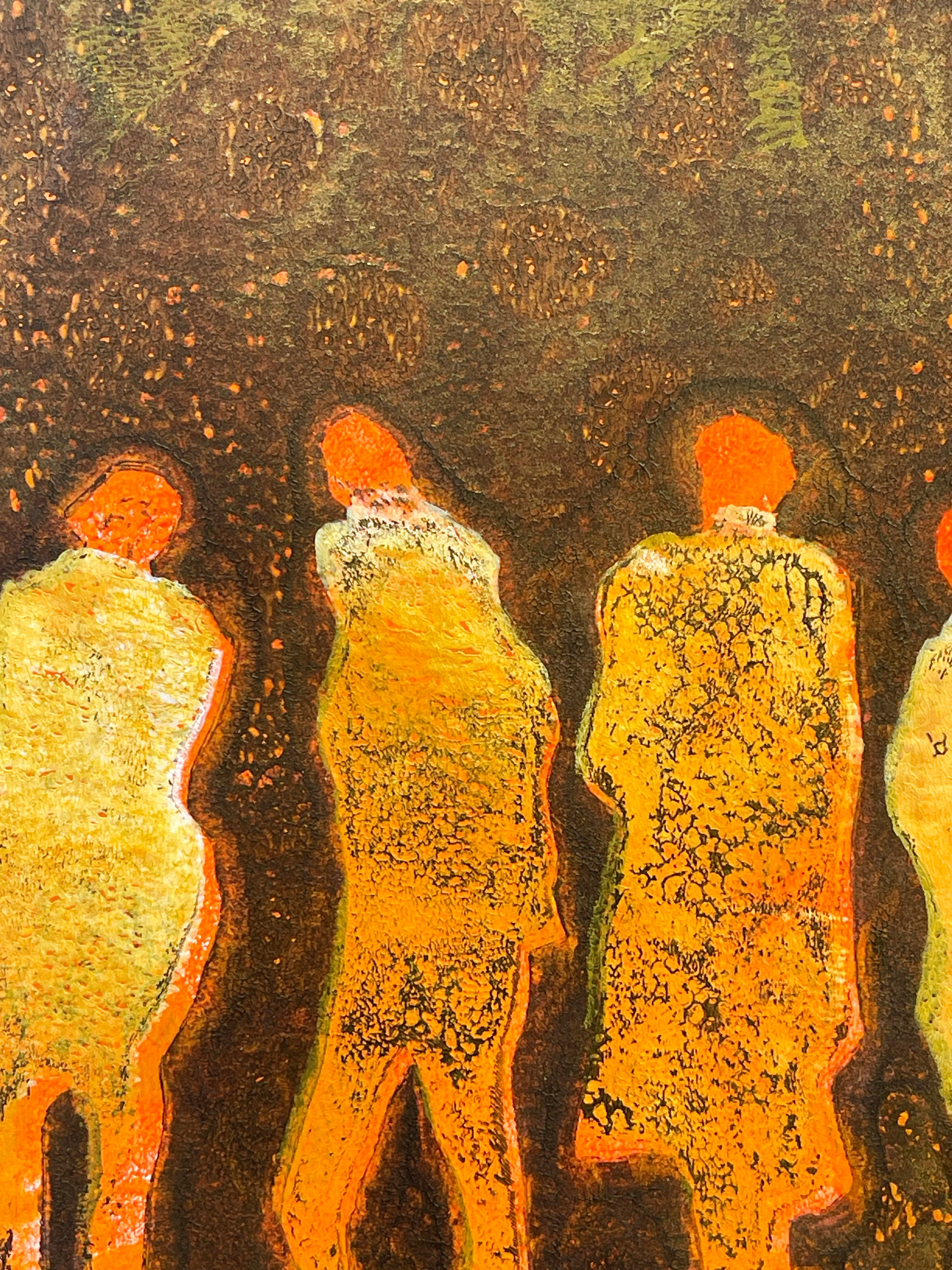 Radiant People <br>14x14 cm, 25x25 cm with mat<br>5.5”x5.5”, 9.8`’x9.8” with mat