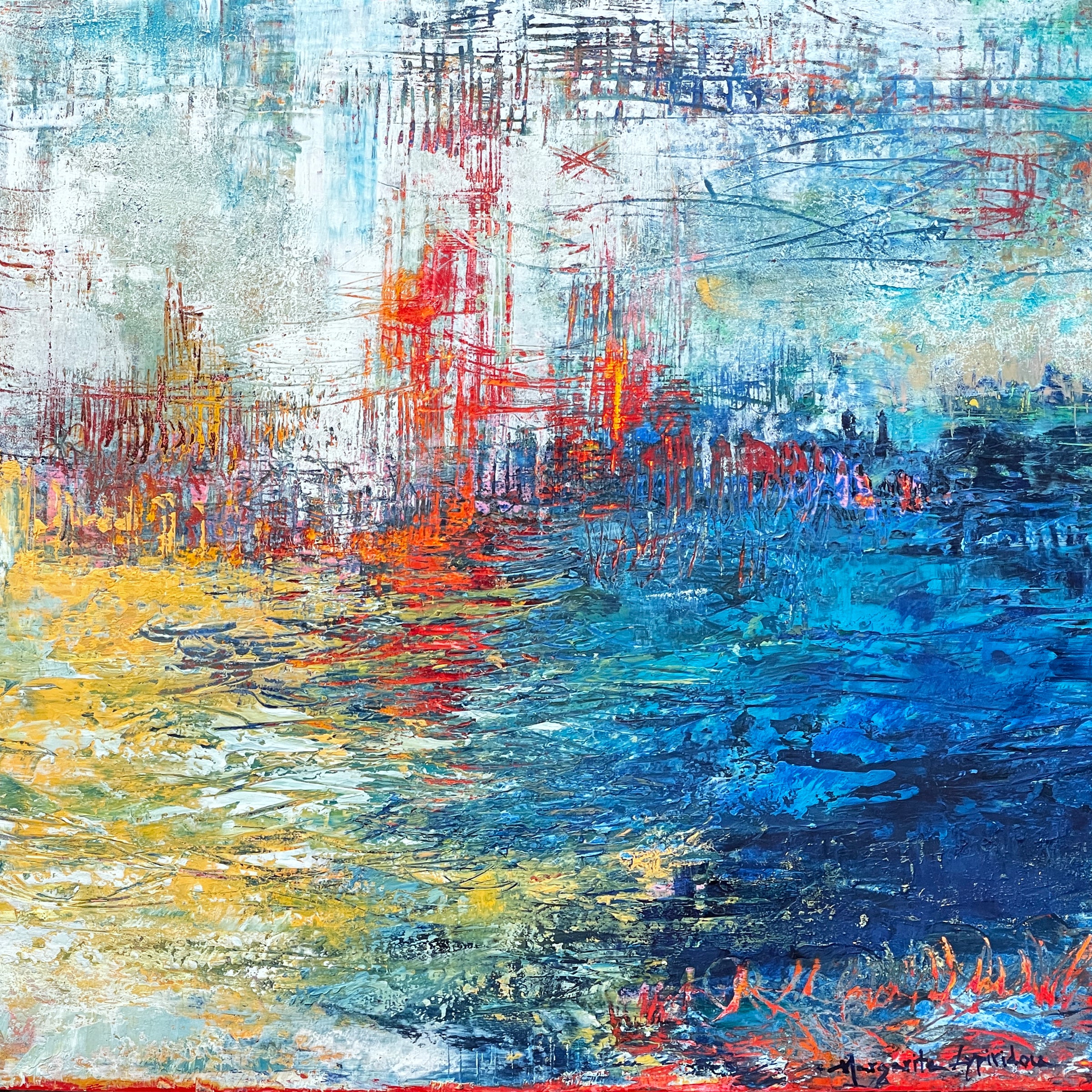 Revealing The Past <br>40x40x3 cm<br>15.7”x15.7”x1.2”