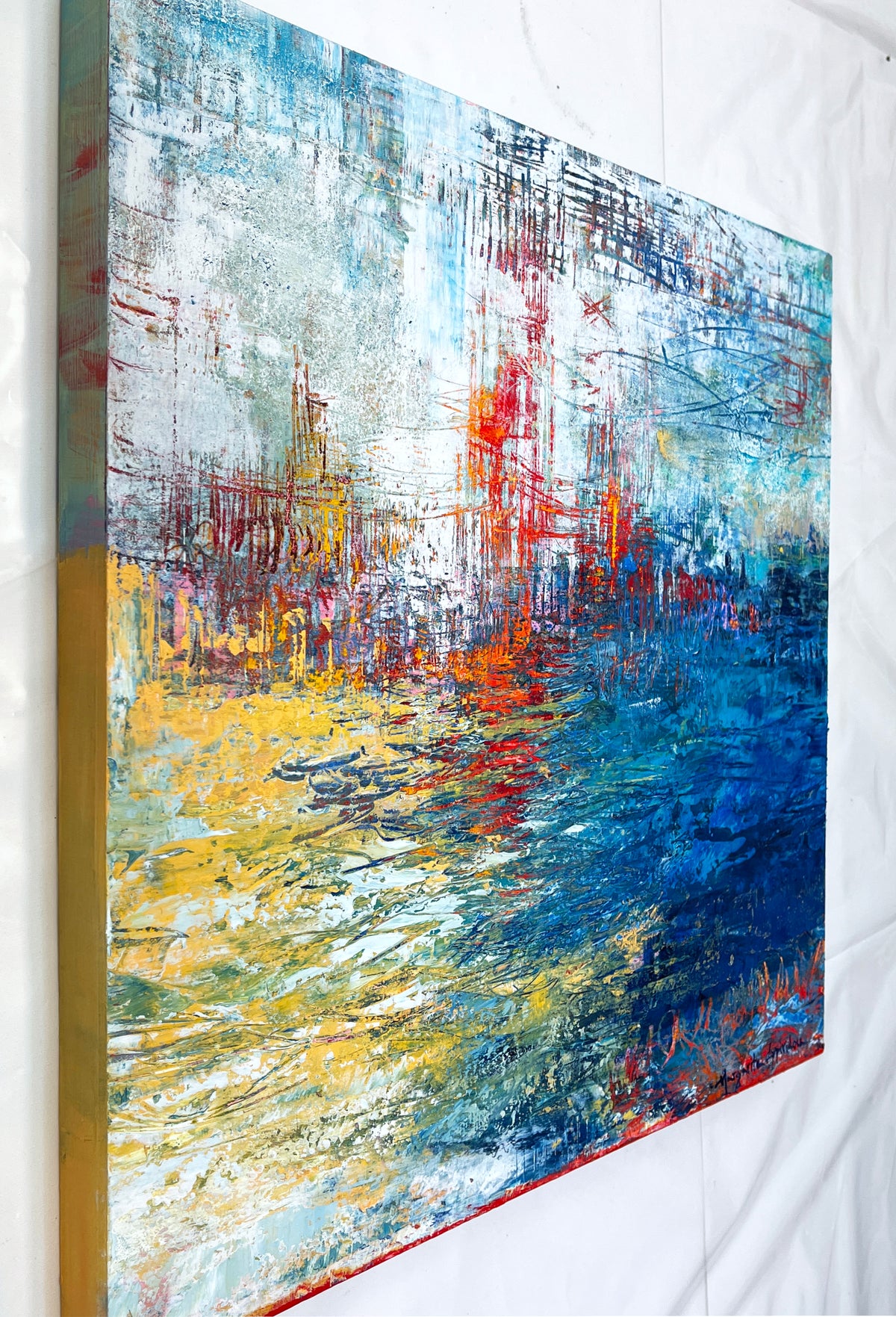 Salt Water <br>40x40x3 cm<br>15.7”x15.7”x1.2”