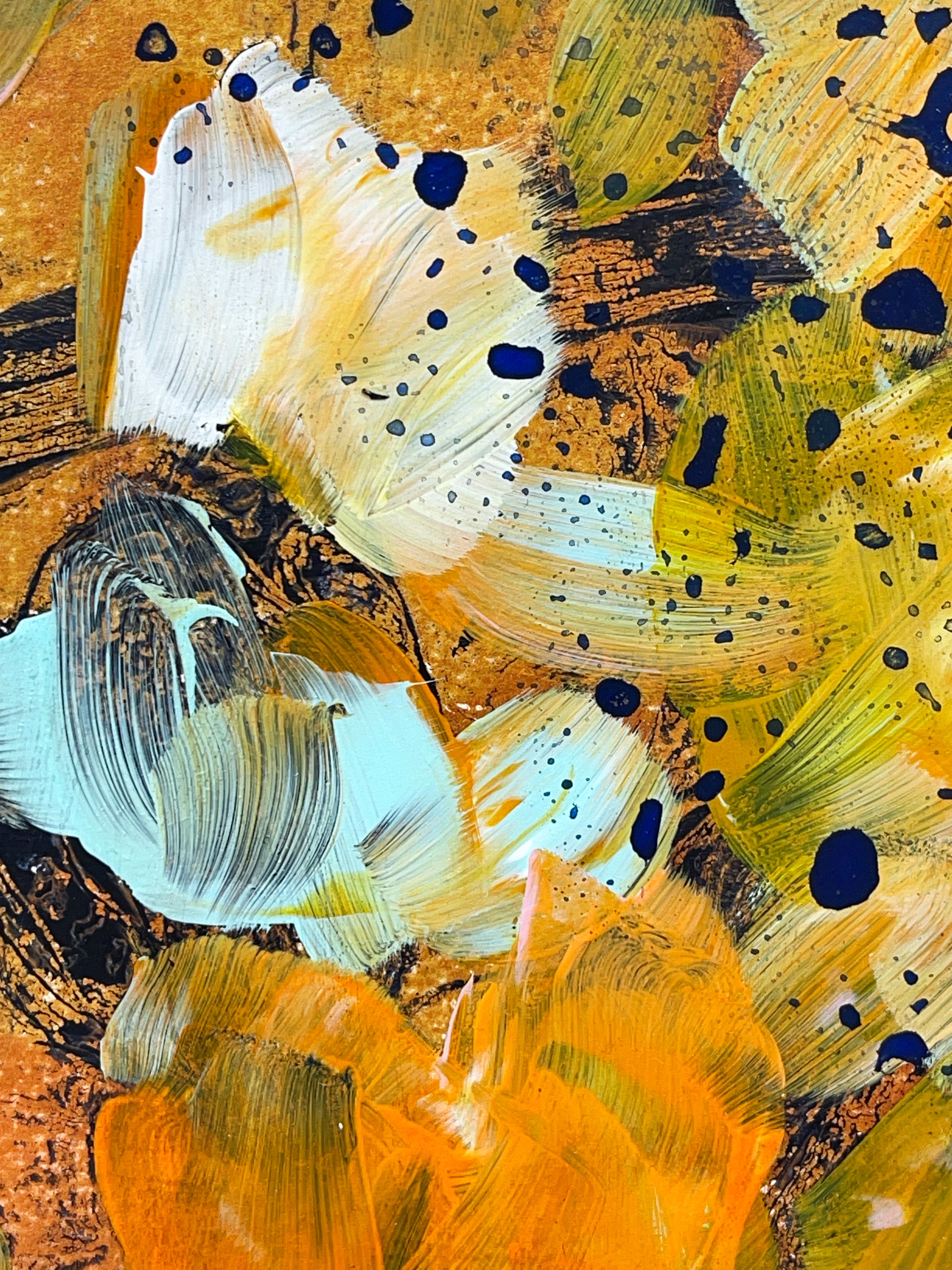 Spring Splash <br>14x14 cm, 25x25 cm with mat<br>5.5”x5.5”, 9.8`’x9.8” with mat