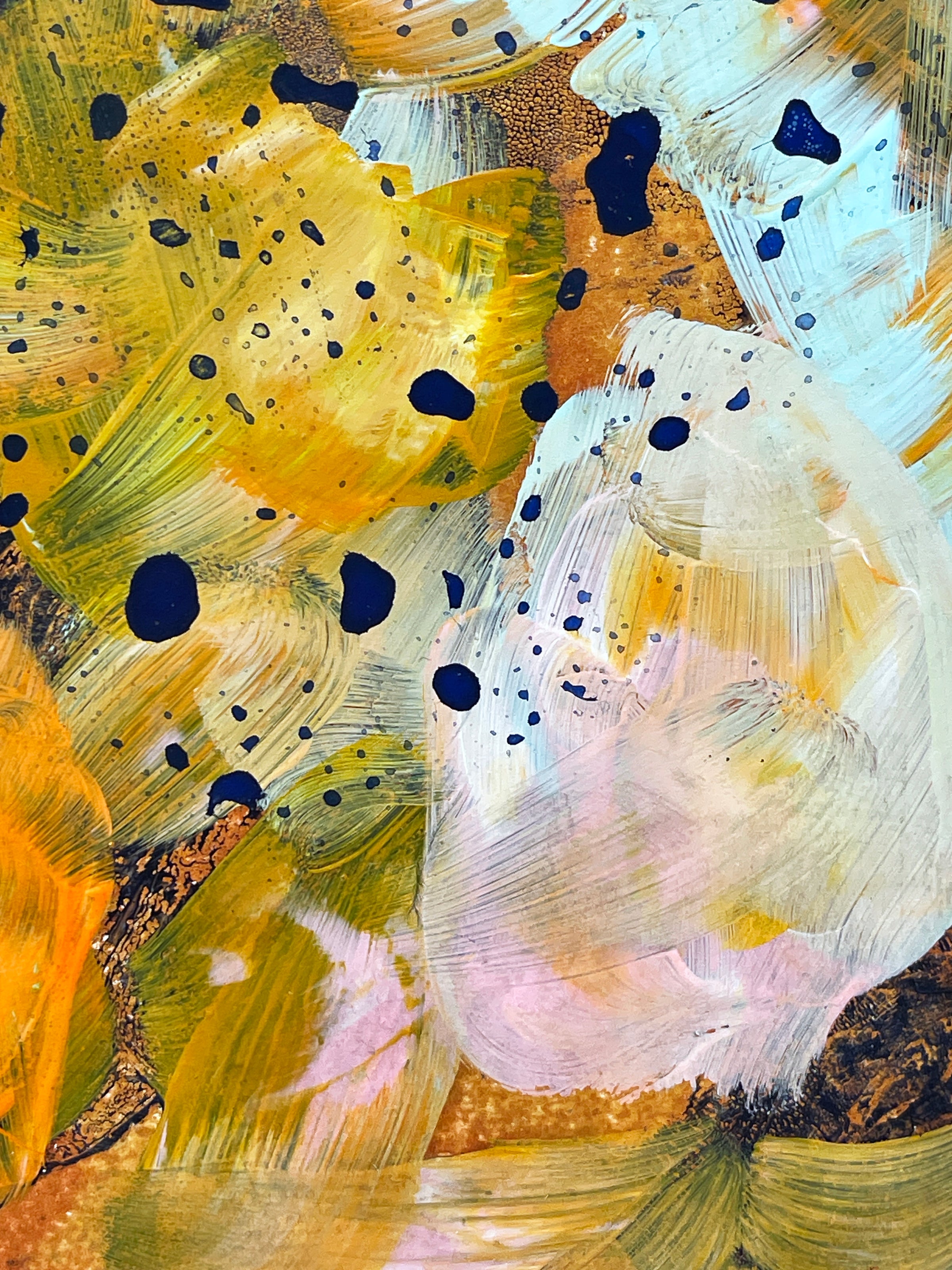 Spring Splash <br>14x14 cm, 25x25 cm with mat<br>5.5”x5.5”, 9.8`’x9.8” with mat
