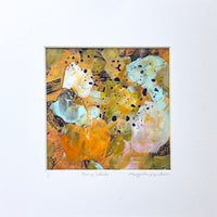 Spring Splash <br>14x14 cm, 25x25 cm with mat<br>5.5”x5.5”, 9.8`’x9.8” with mat