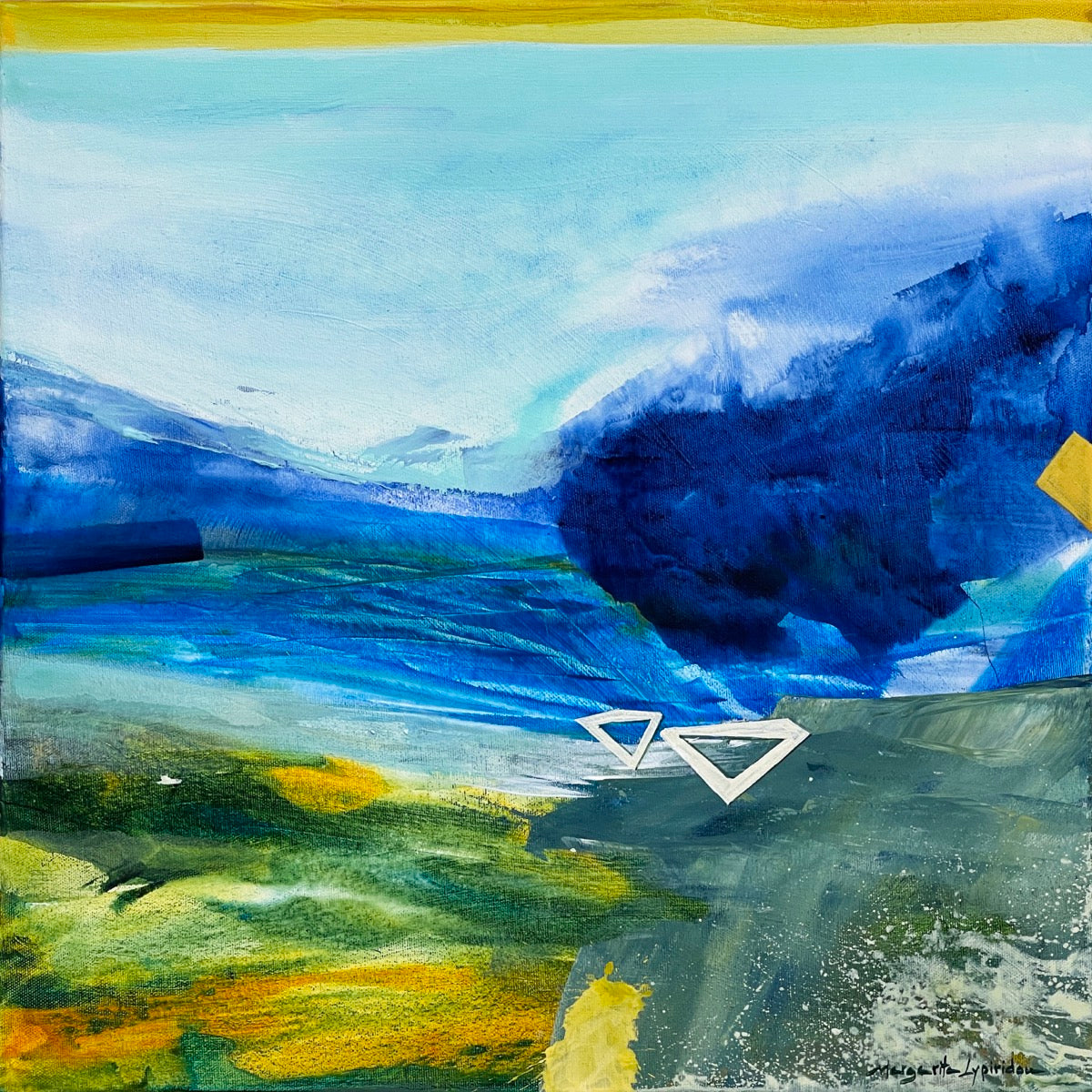 Sudden Wave <br>46x46x2 cm<br>18.1”x18.1”x0.8”