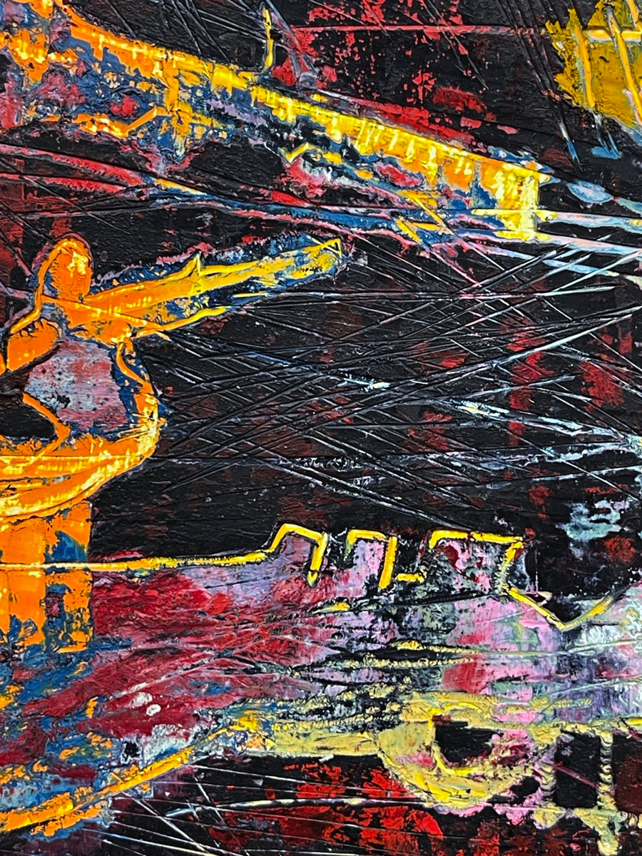 The End Of Reason <br>125x50x2.5 cm<br>49.2”x19.7”x1"