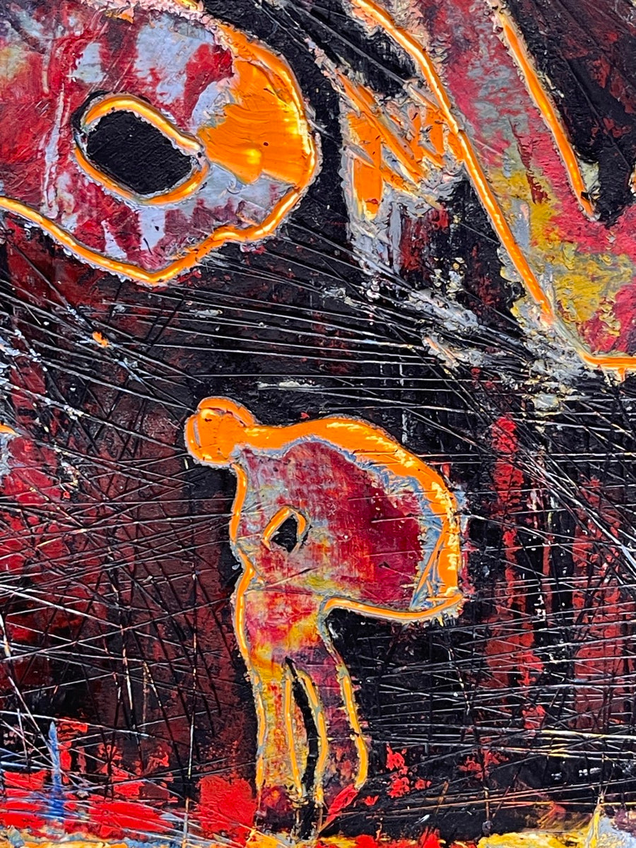 The End Of Reason <br>125x50x2.5 cm<br>49.2”x19.7”x1"