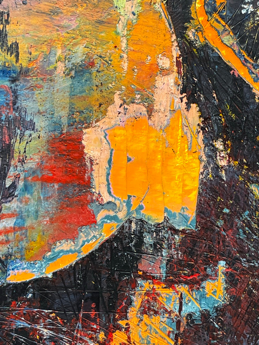 The End Of Reason <br>125x50x2.5 cm<br>49.2”x19.7”x1"