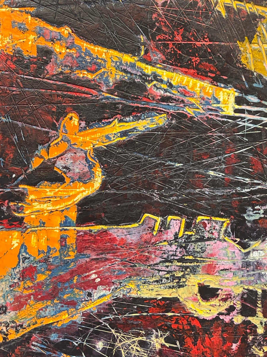 The End Of Reason <br>125x50x2.5 cm<br>49.2”x19.7”x1"
