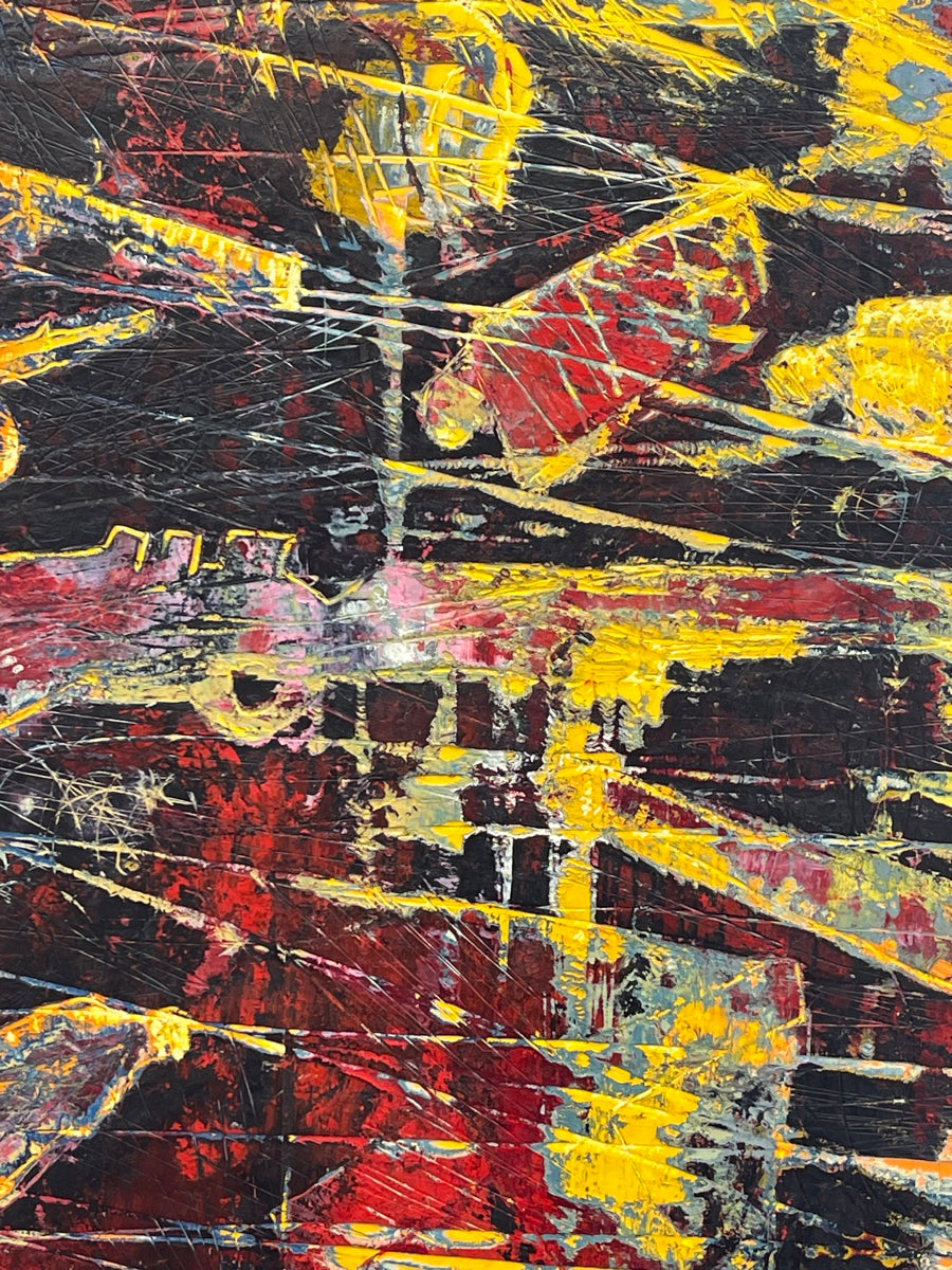 The End Of Reason <br>125x50x2.5 cm<br>49.2”x19.7”x1"