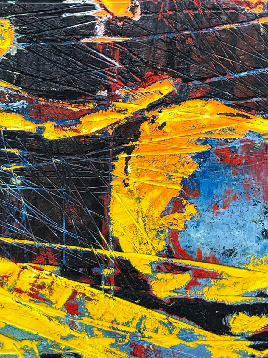 The End Of Reason <br>125x50x2.5 cm<br>49.2”x19.7”x1"