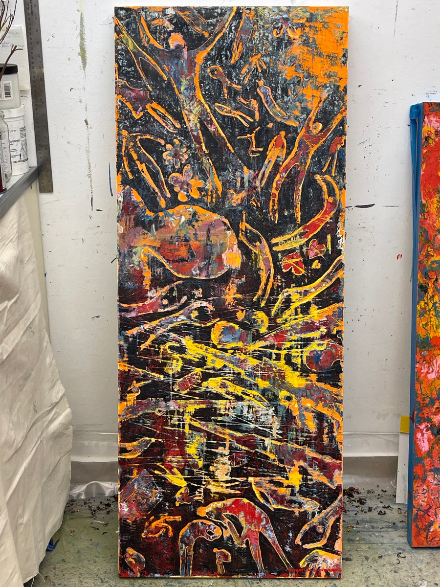 The End Of Reason <br>125x50x2.5 cm<br>49.2”x19.7”x1"