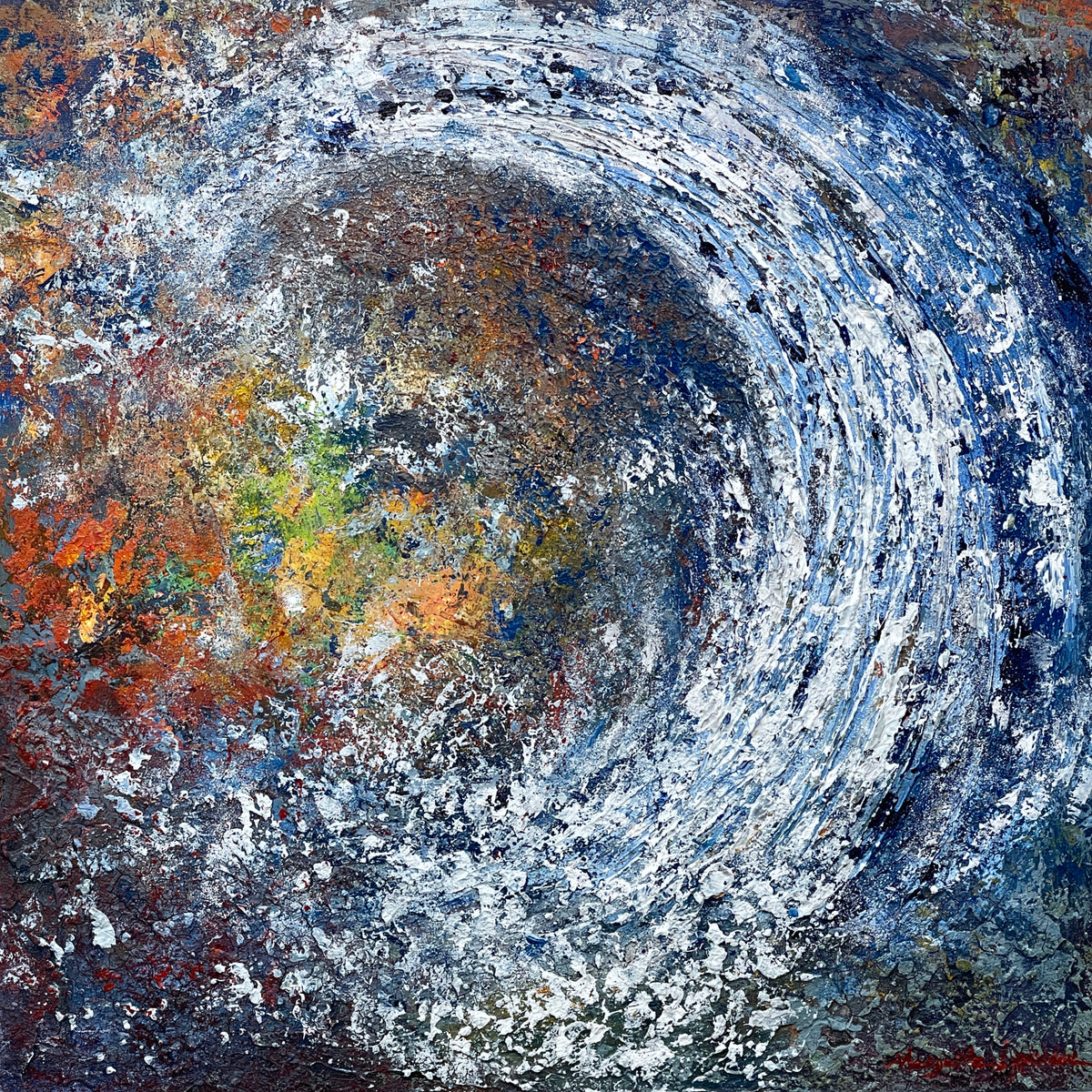 Another Broken Wave <br>60x60x2.5 cm<br>23.6"x23.6"x1"