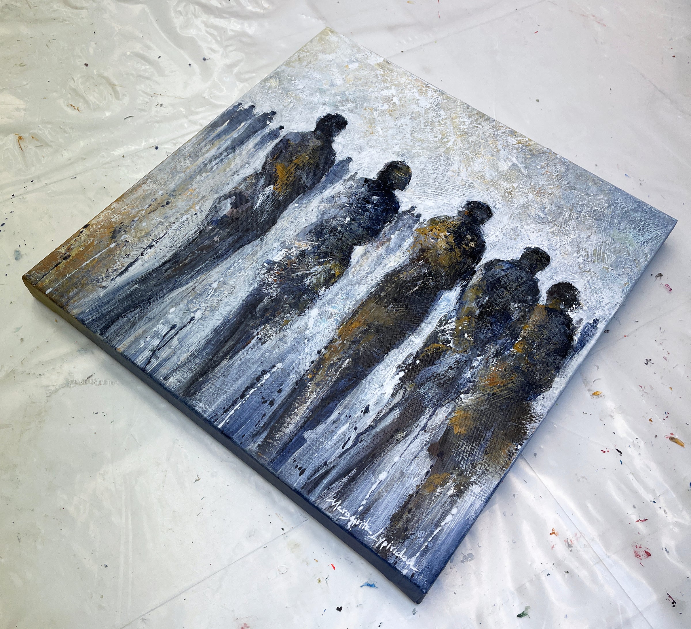 Here And Now <br>50x50x3.5 cm<br>23.6”x23.6”x1.4"