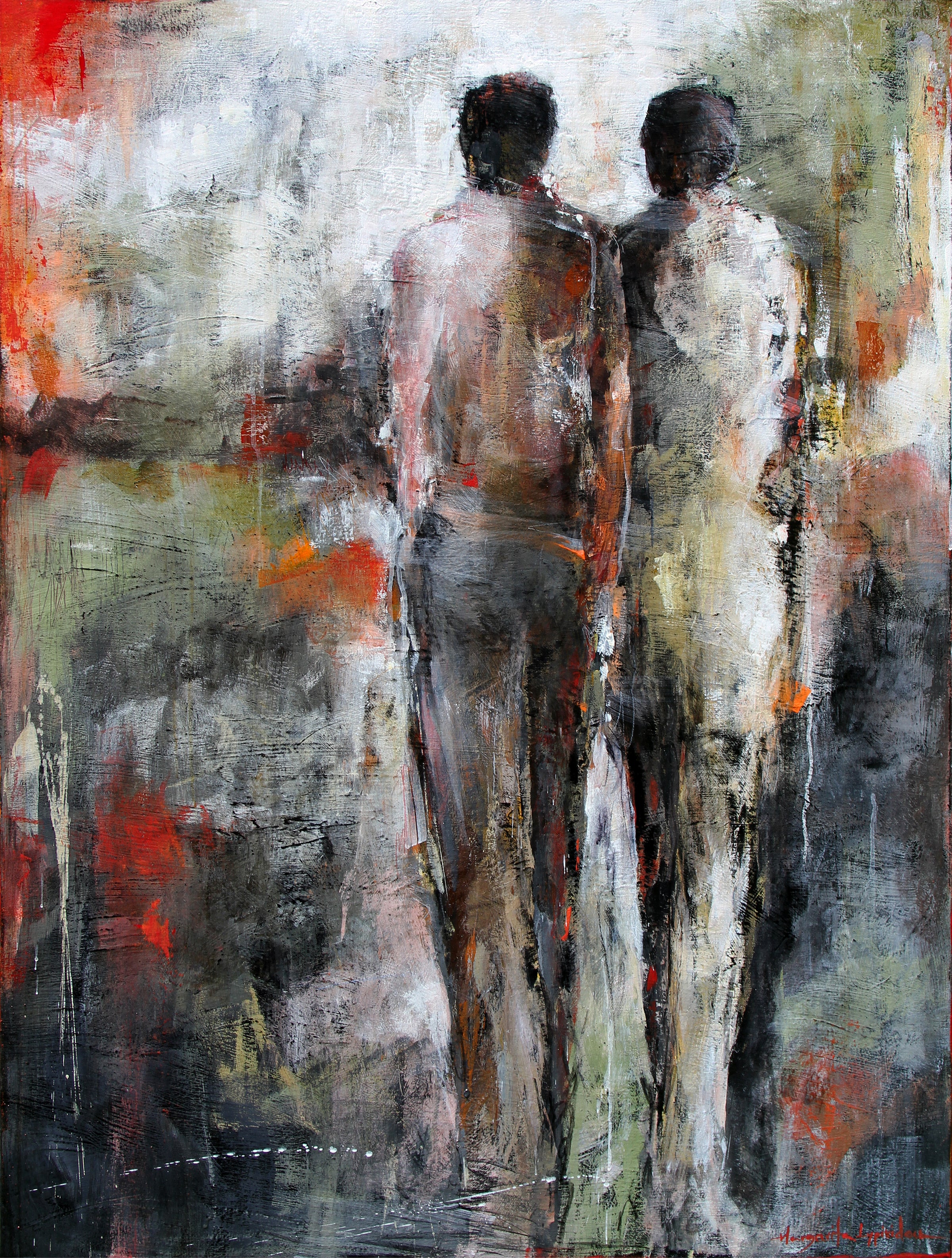 A Circle Of Two <br>121.9x91.4x4 cm<br>48”x36”x1.6”