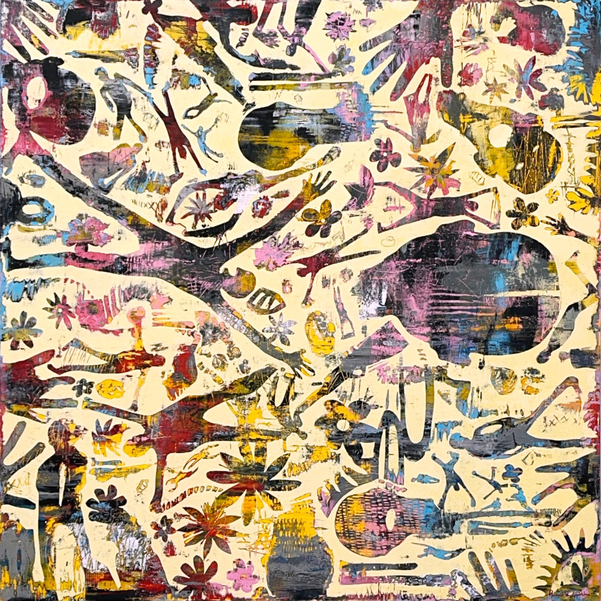 A Contemporary Tale <br>103x103x3 cm<br>40.5"x40.5"x1.2"