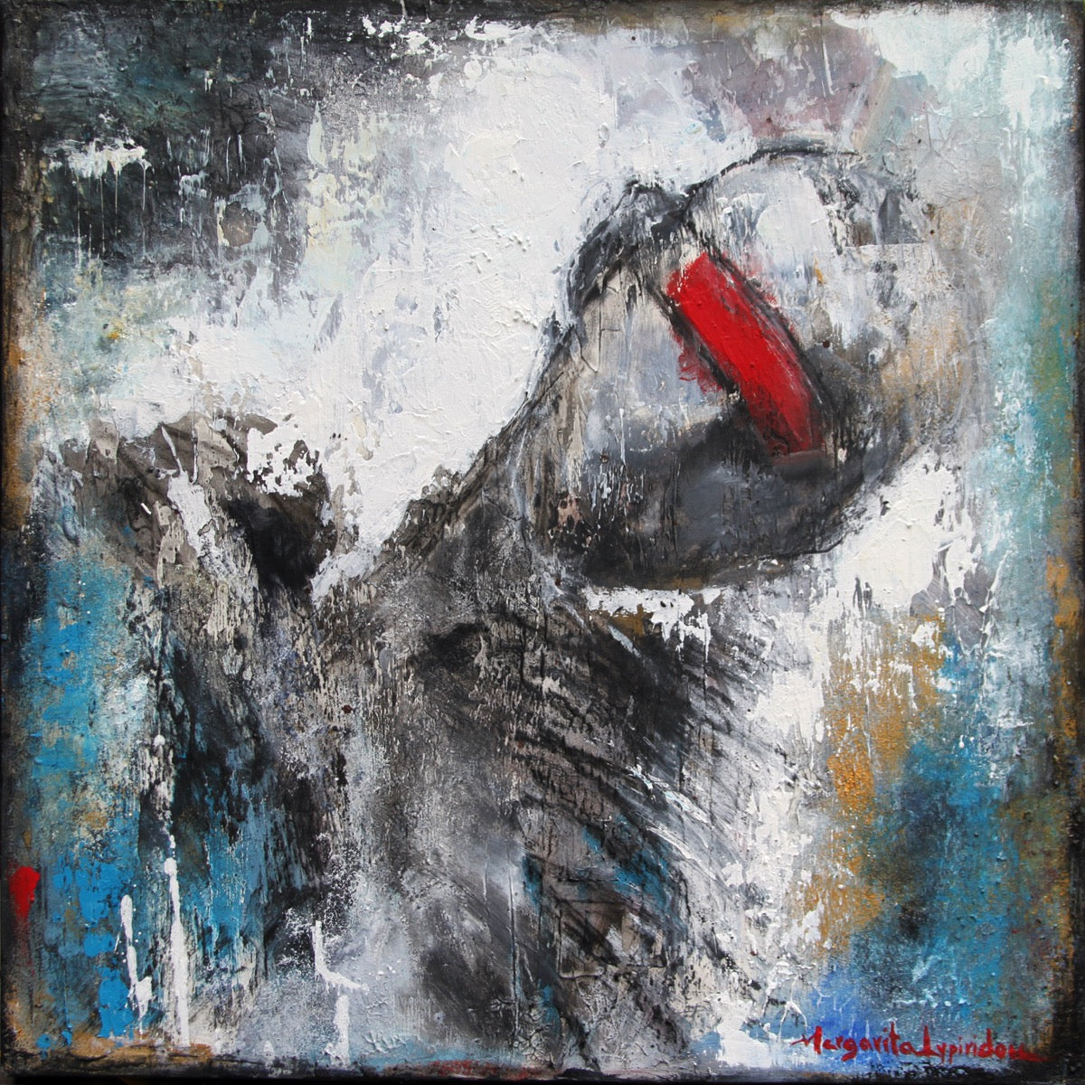 Act Of Balance <br>45.7x45.7x3.8 cm<br>18”x18”x1.5”