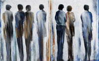 Affinités (diptych) 22x122x4 cm<br>152.4”x243.9”x1.6”