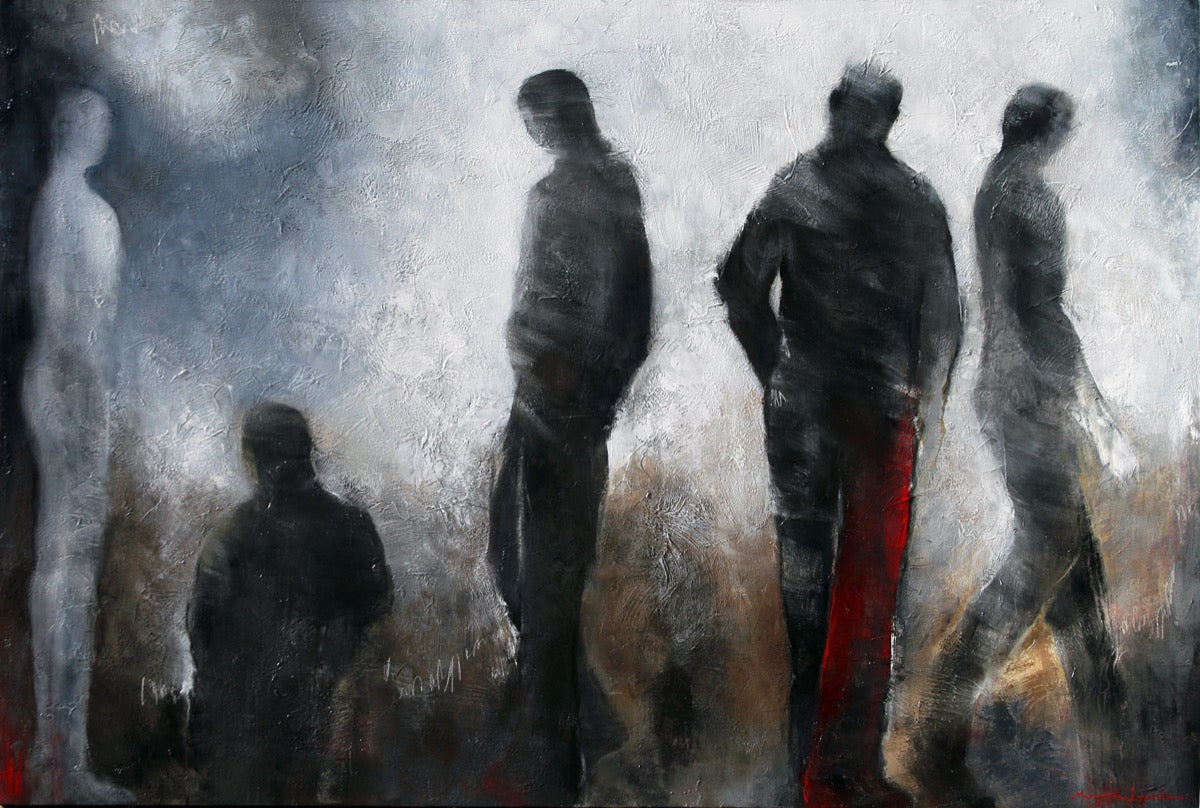 Amis de rencontre<br>122x182.9x3.8 cm<br>48”x72”x1.5”