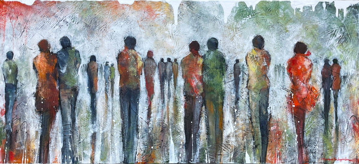 At The End Of The Day <br>45x100x3 cm<br>17.7”x39.4”x1.2"