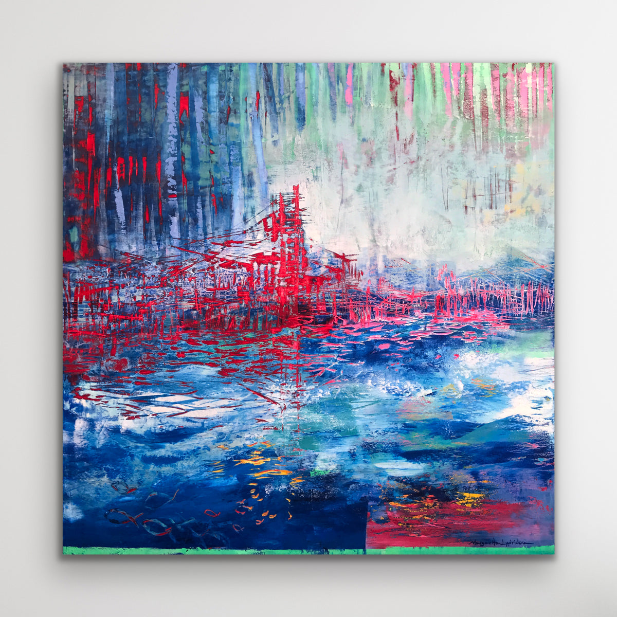Beyond Dimensions <br>76.2x76.2x3.8 cm<br>30”x30"x1.5"