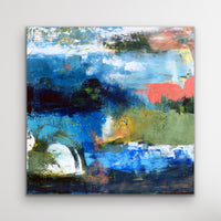 Broken Waves <br>76.2x76.2x3.8 cm<br>30”x30”x1.5"