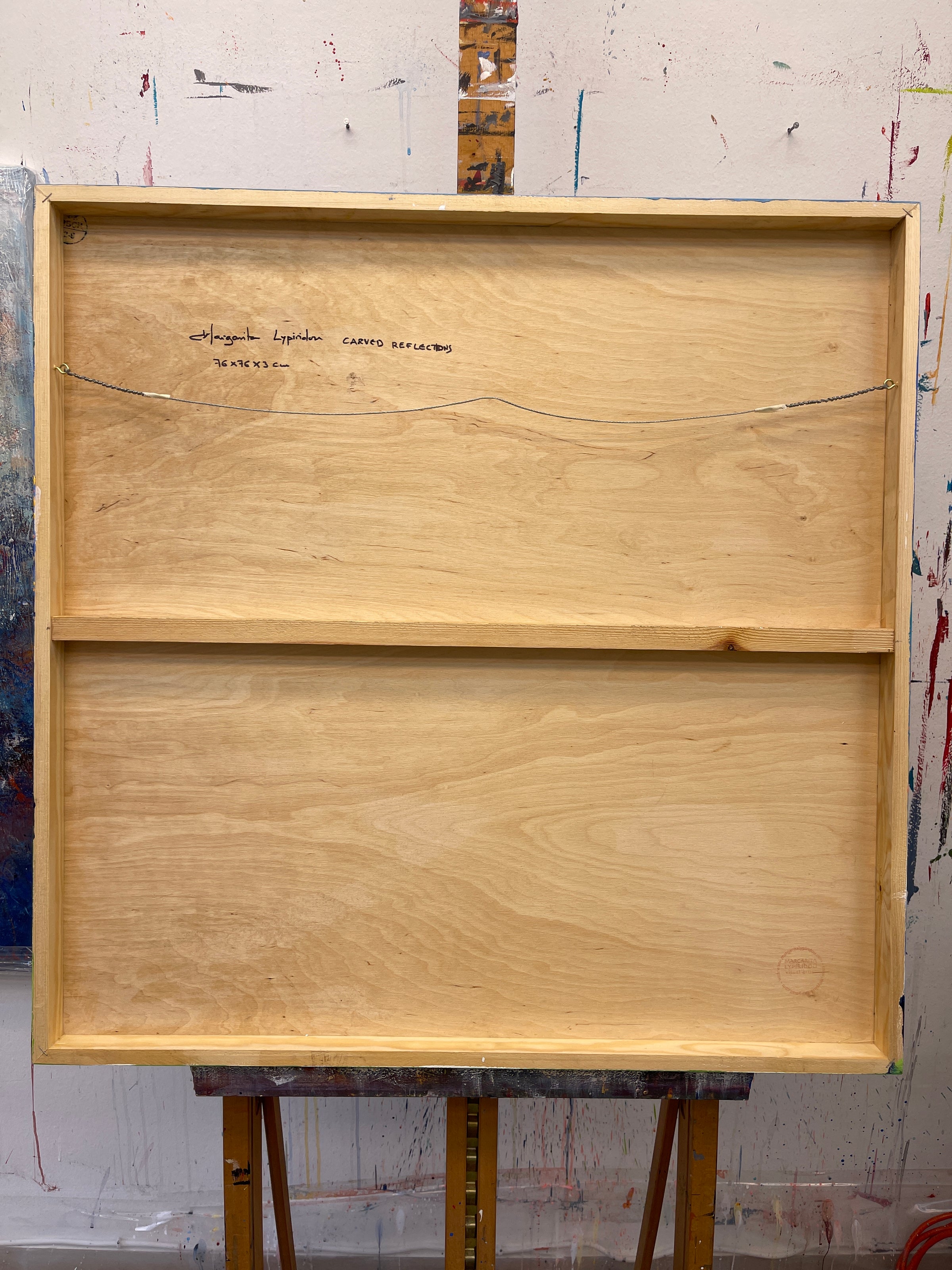 Carved Reflections<br>76.2x76.2x3cm<br>30”x30”x1.2”