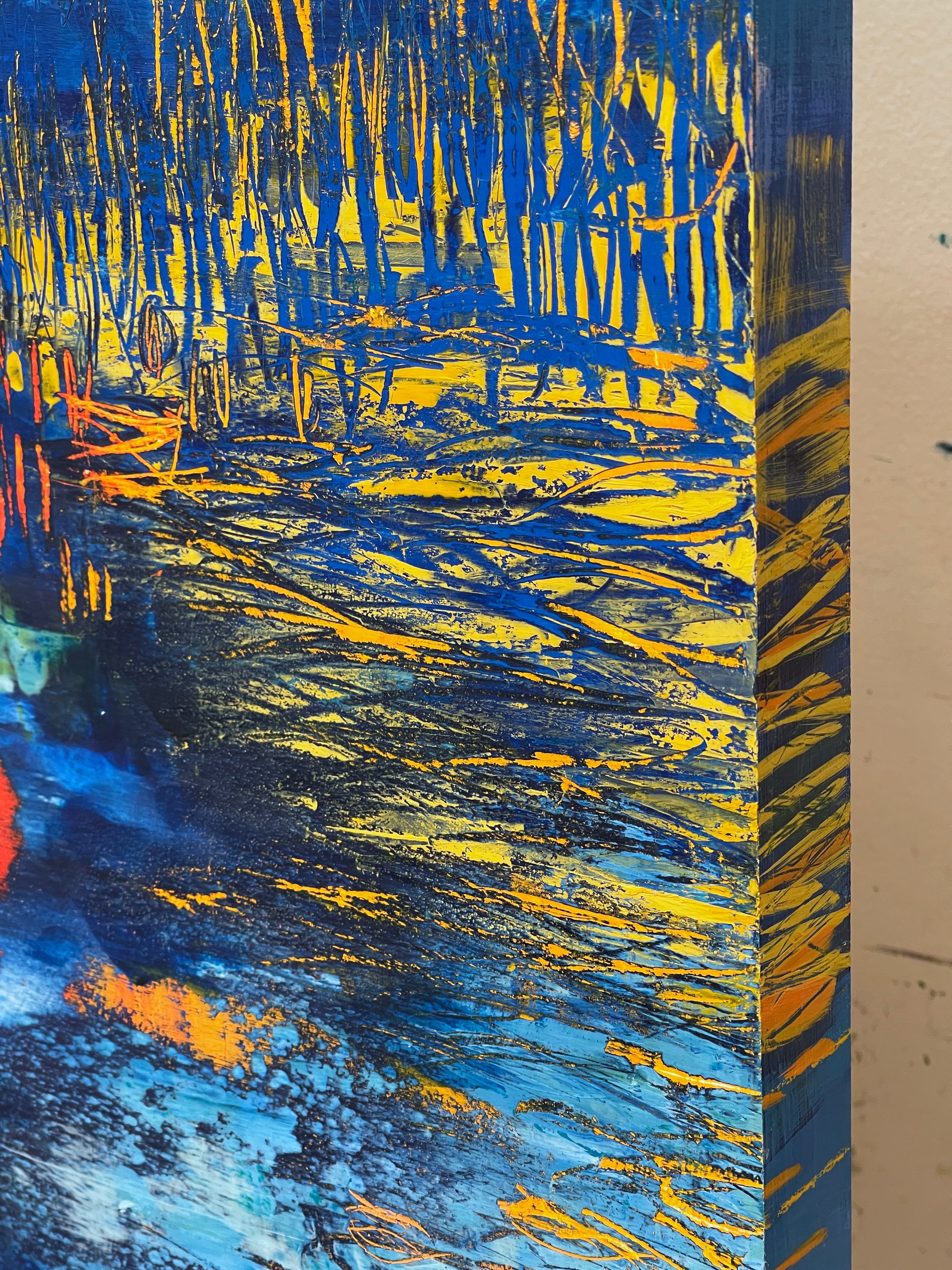 Carved Reflections<br>76.2x76.2x3cm<br>30”x30”x1.2”