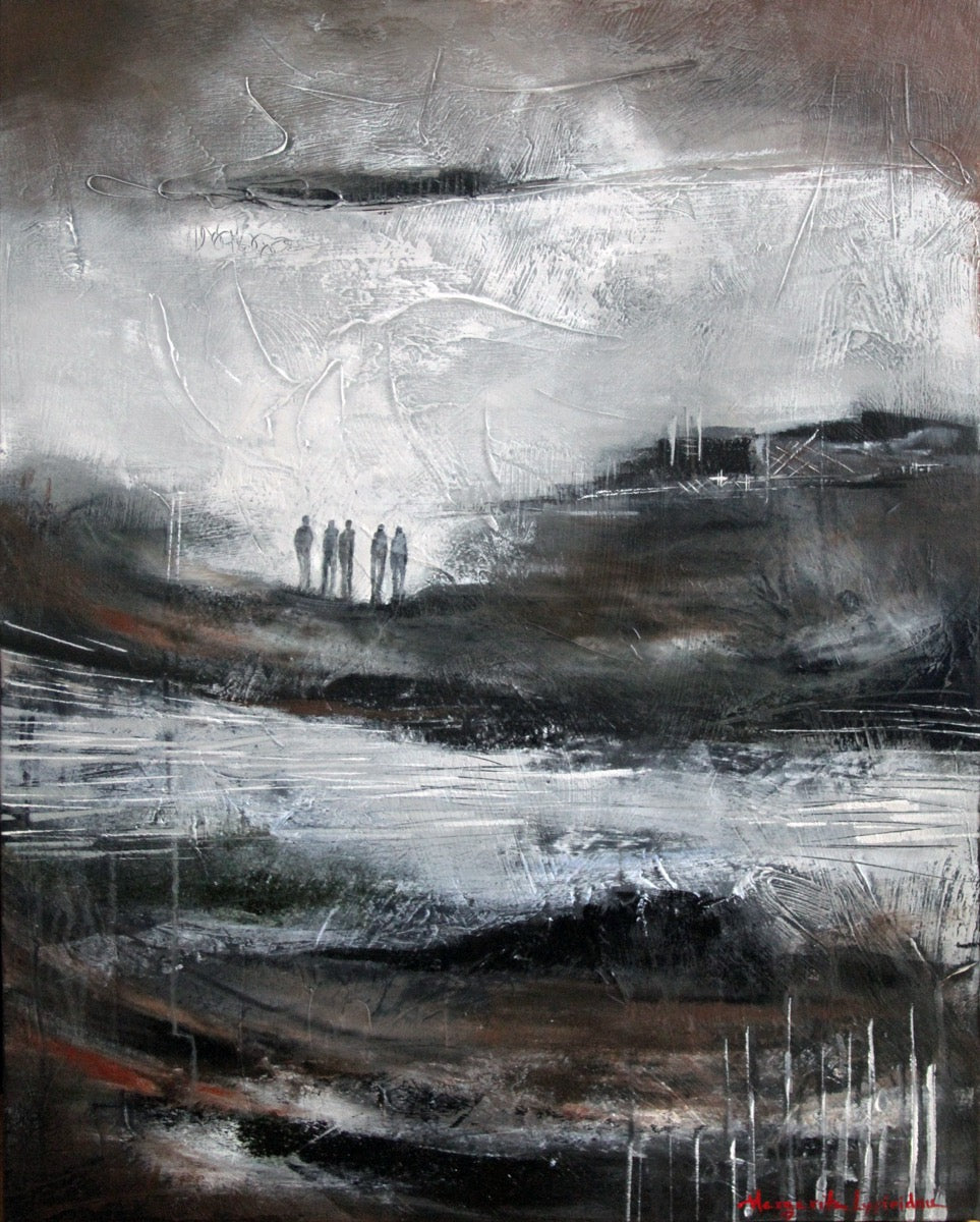 Cinq-amis <br>76.2x61x3.8 cm<br>30”x24”x1.5”