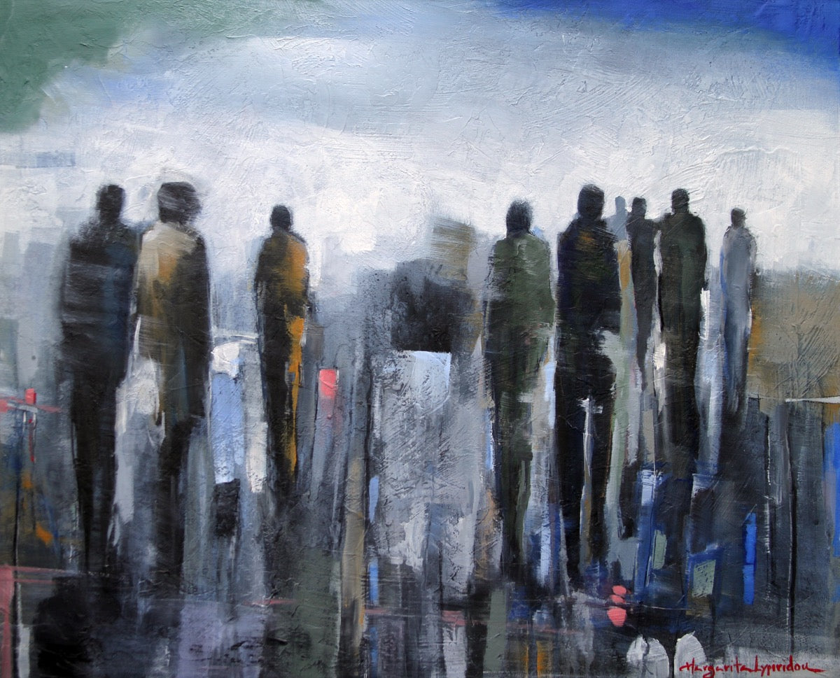 City Dwellers <br>61x76.2x3.8 cm<br>24”x30”x1.5”