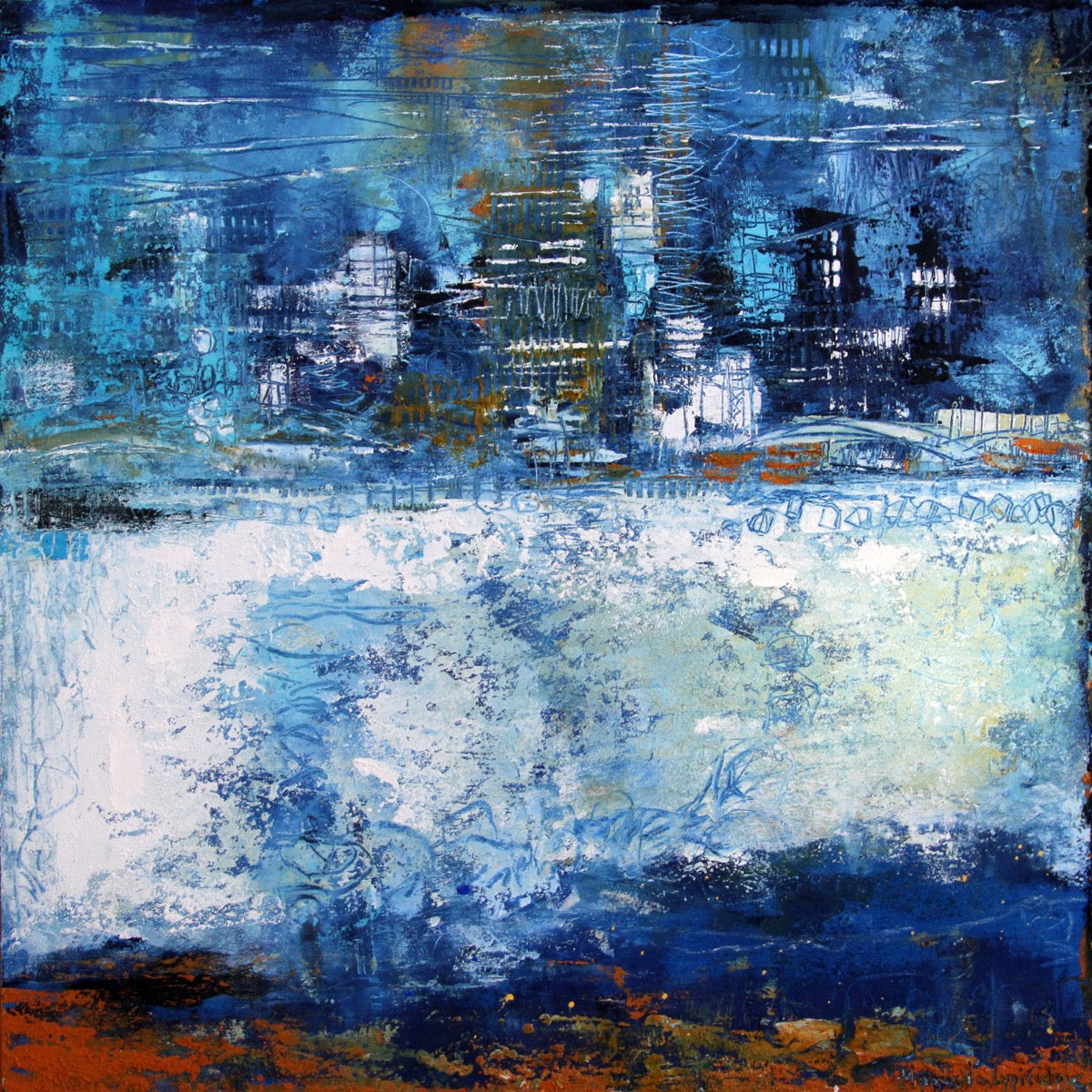 City Limits <br>50.8x50.8x3.8 cm<br>20”x20”x1.5"