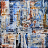 City Of Lights <br>76.2x76.2x3.8 cm<br>30”x30”x1.5”