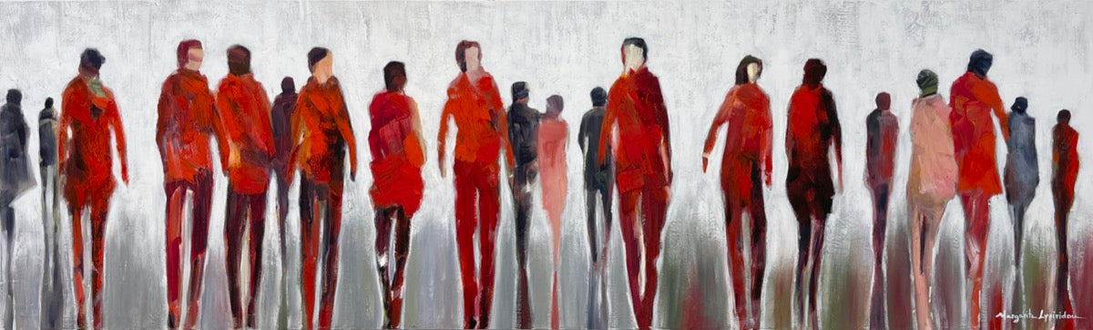 Comings And Goings <br>44.5x152.5x3 cm<br>17.5”x60”x1.2"