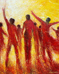 Dancing In The Heat <br>100x80x2 cm<br>39.4”x31.5”x0.8”