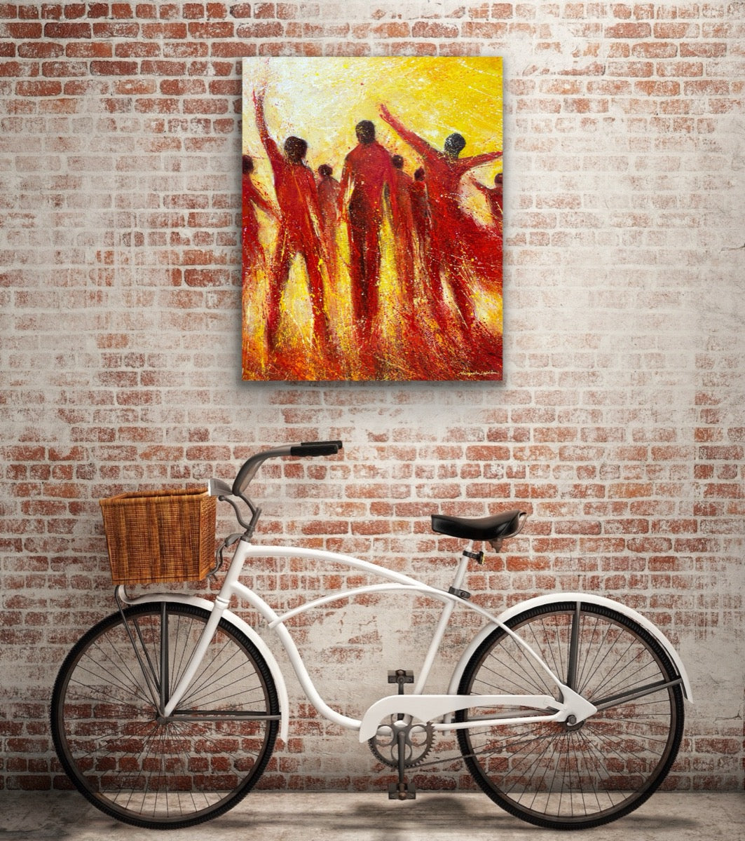 Dancing In The Heat <br>100x80x2 cm<br>39.4”x31.5”x0.8”