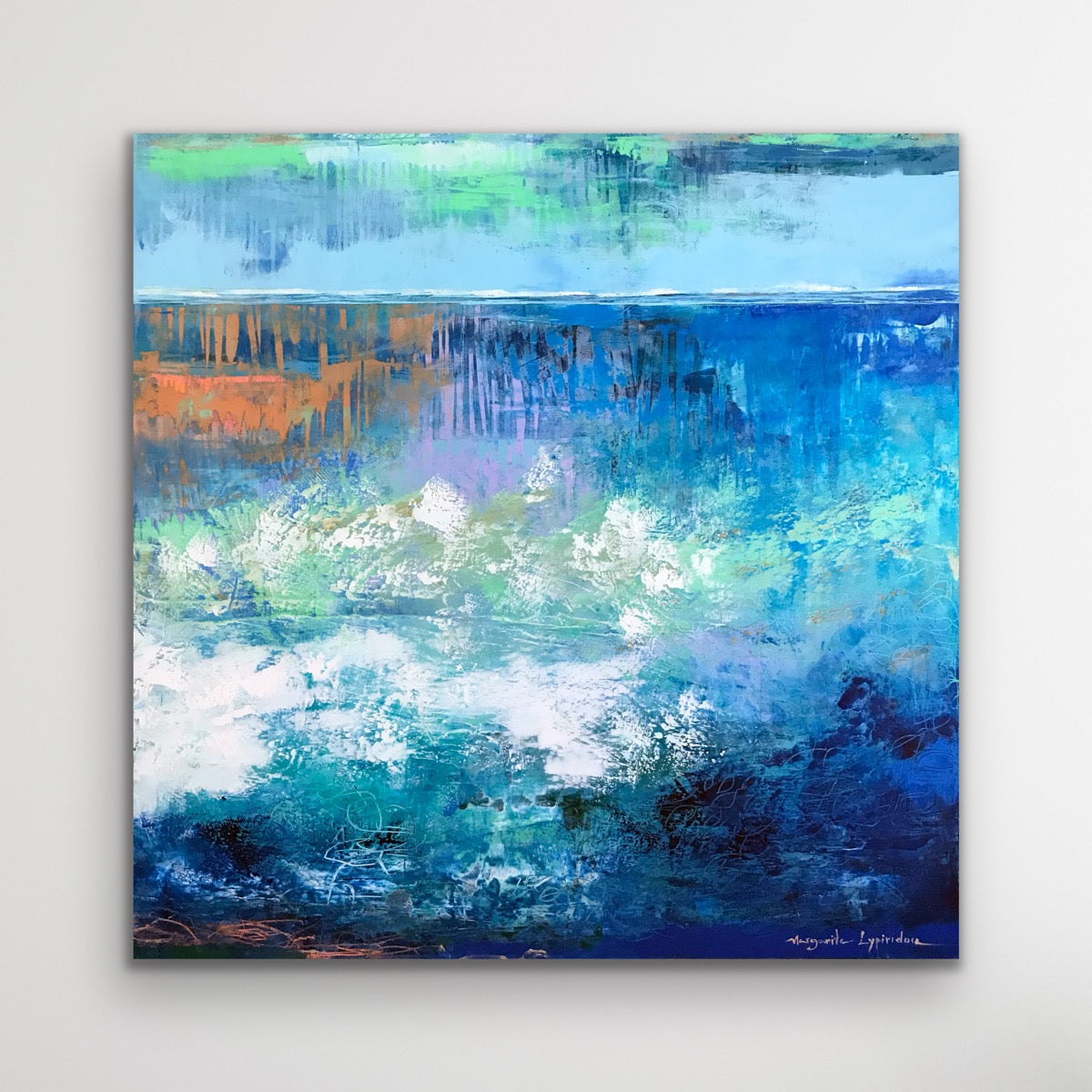Defining Wave <br>91.4x91.4x3.8 cm<br>36”x36"x1.5"