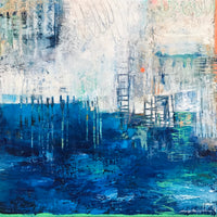 Entre le ciel et la mer<br>76.2x76.2x3.8cm<br>30”x30”x1.5”