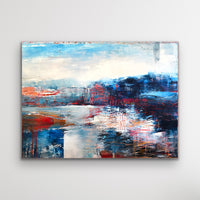 Familiar Waters <br>76.2x101.6x3.8 cm<br>30”x40"x1.5"