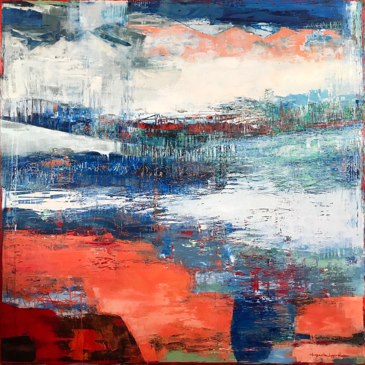 Fictionality <br>121.9x121.9x3.8 cm<br>48"x48"x1.5"
