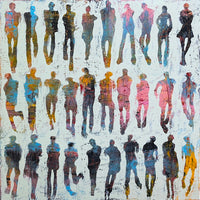 Funky Move <br>40x40x2.5 cm<br>15.8”x15.8"x1"
