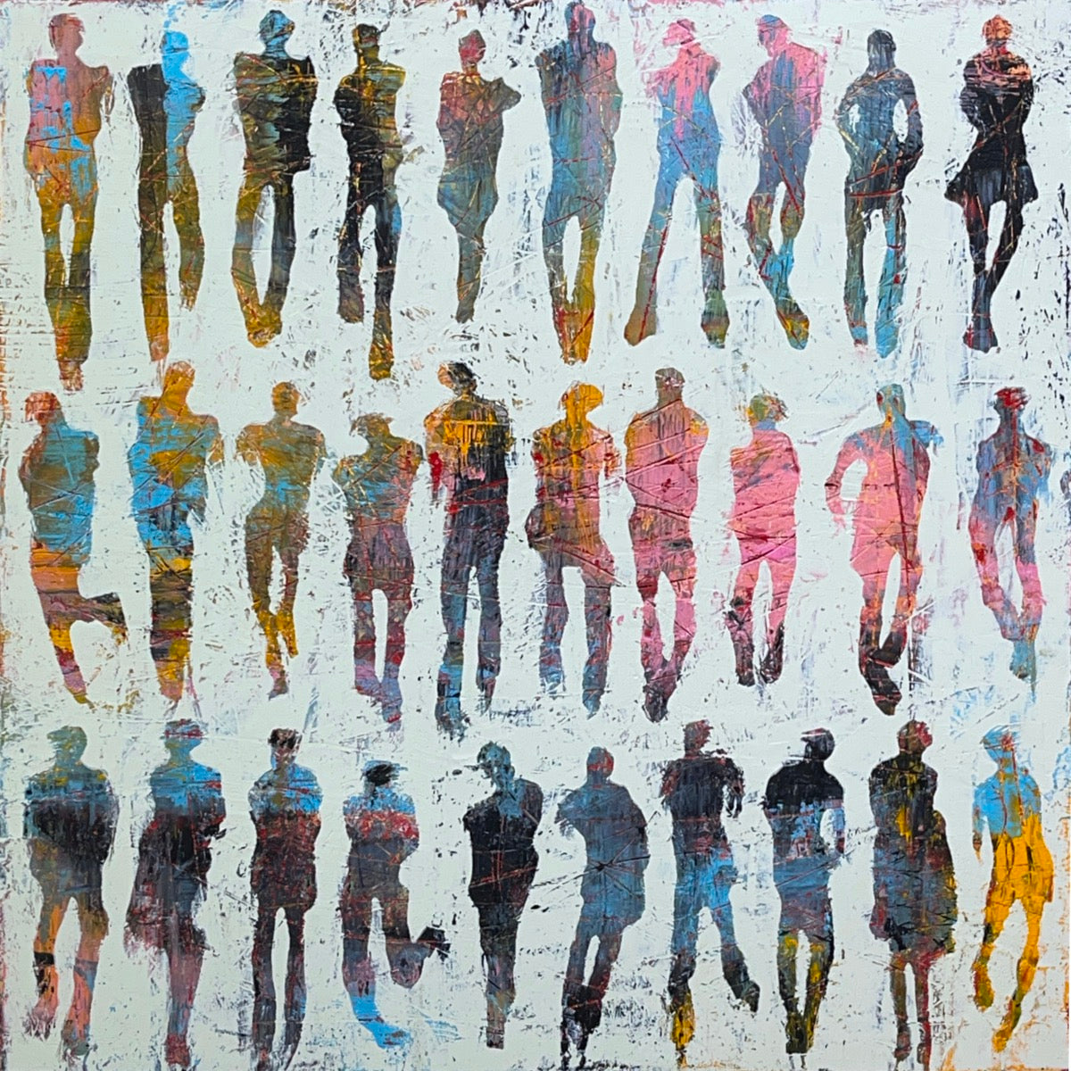 Funky Move <br>40x40x2.5 cm<br>15.8”x15.8"x1"