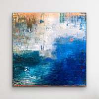 House At Sea<br>101.6x101.6x3.8cm<br>40”x40”x1.5”