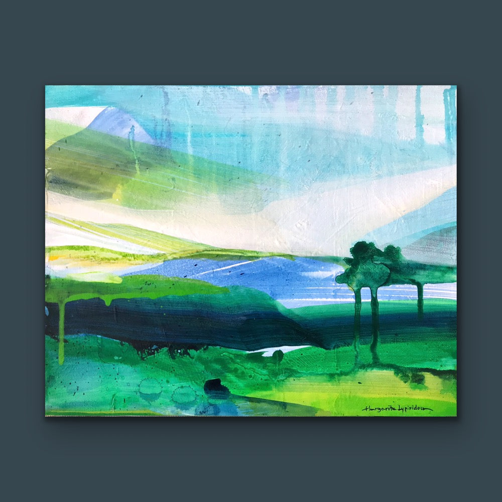 Summer Stain <br>27.9x35.6x2 cm<br>14”x14”x0.8”
