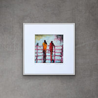 The Departure <br>14x14 cm, 25x25 cm with mat<br>5.5”x5.5”, 9.8`’x9.8” with mat