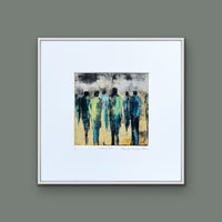 Looking Out <br>14x14 cm, 25x25 cm with mat<br>5.5”x5.5”, 9.8`’x9.8” with mat